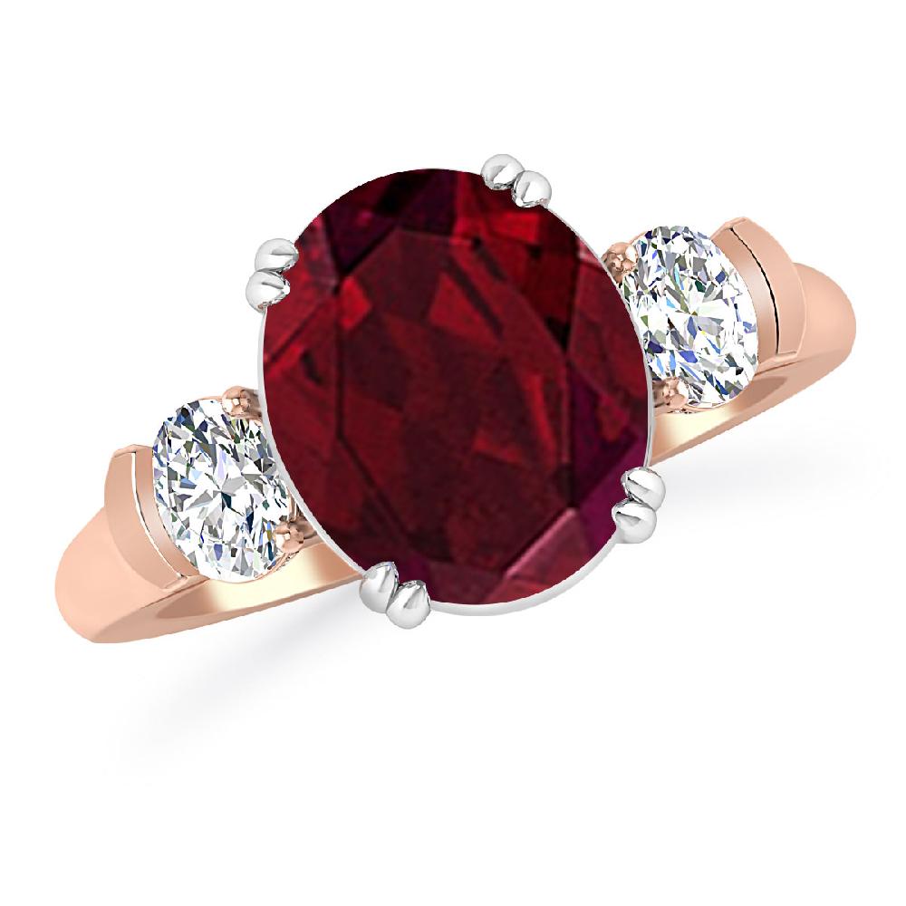 Rose Gold - Garnet