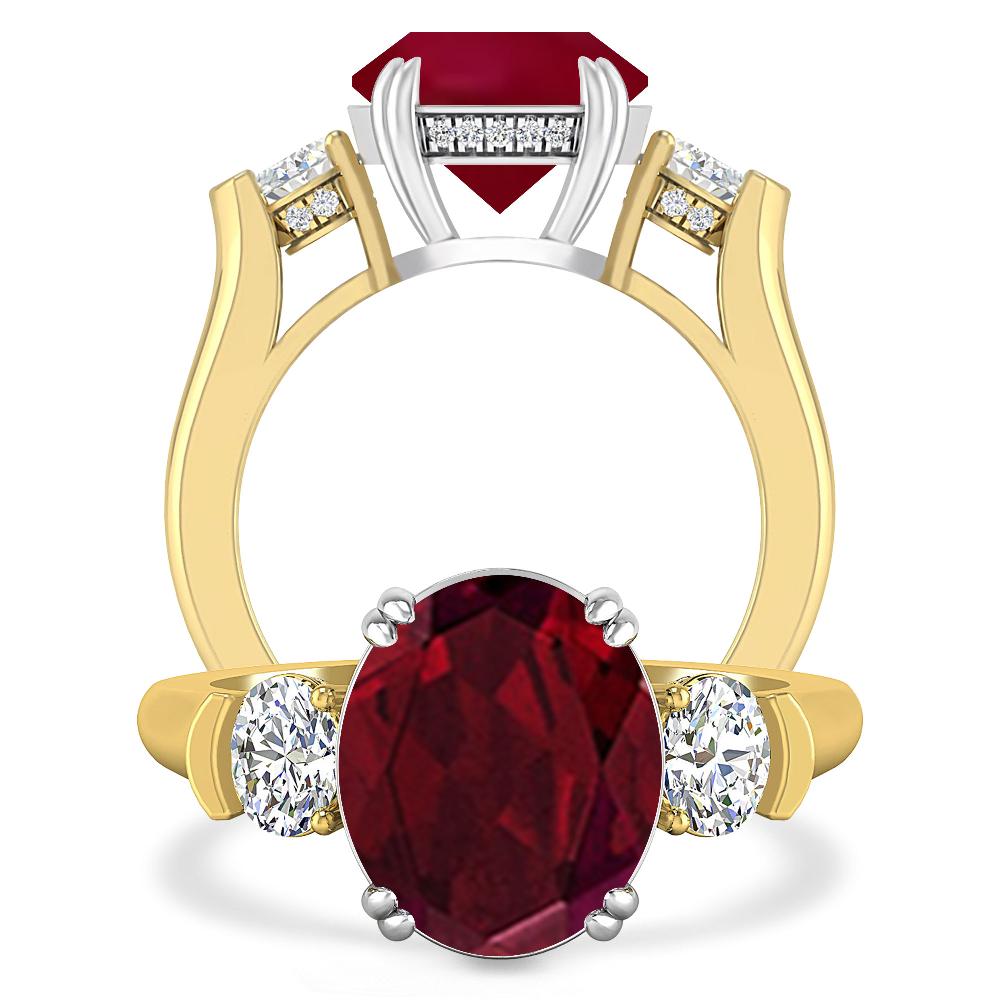 Yellow Gold - Garnet