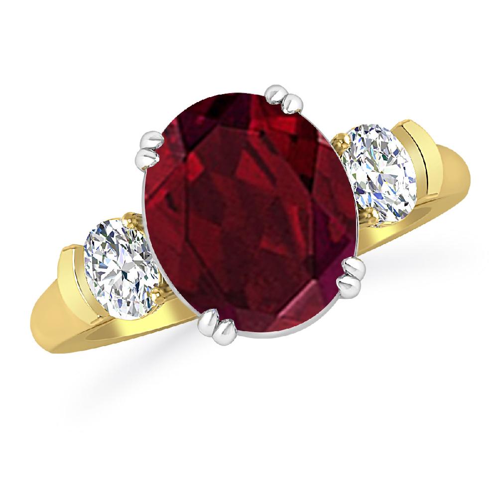 Yellow Gold - Garnet