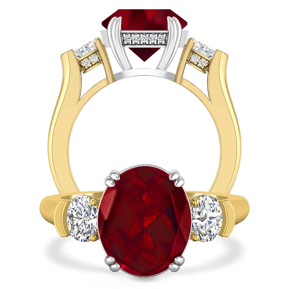 Yellow Gold - Garnet