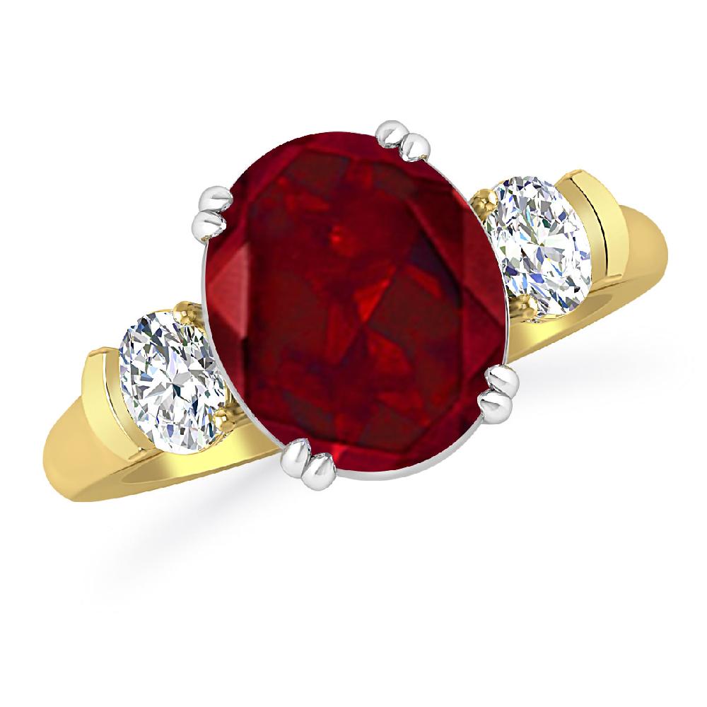 Yellow Gold - Garnet