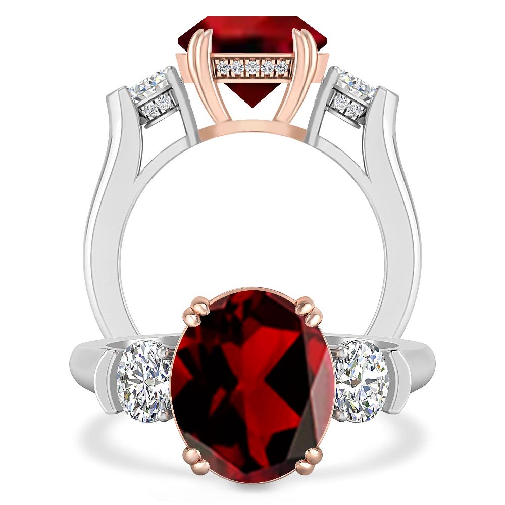 White Gold - Garnet