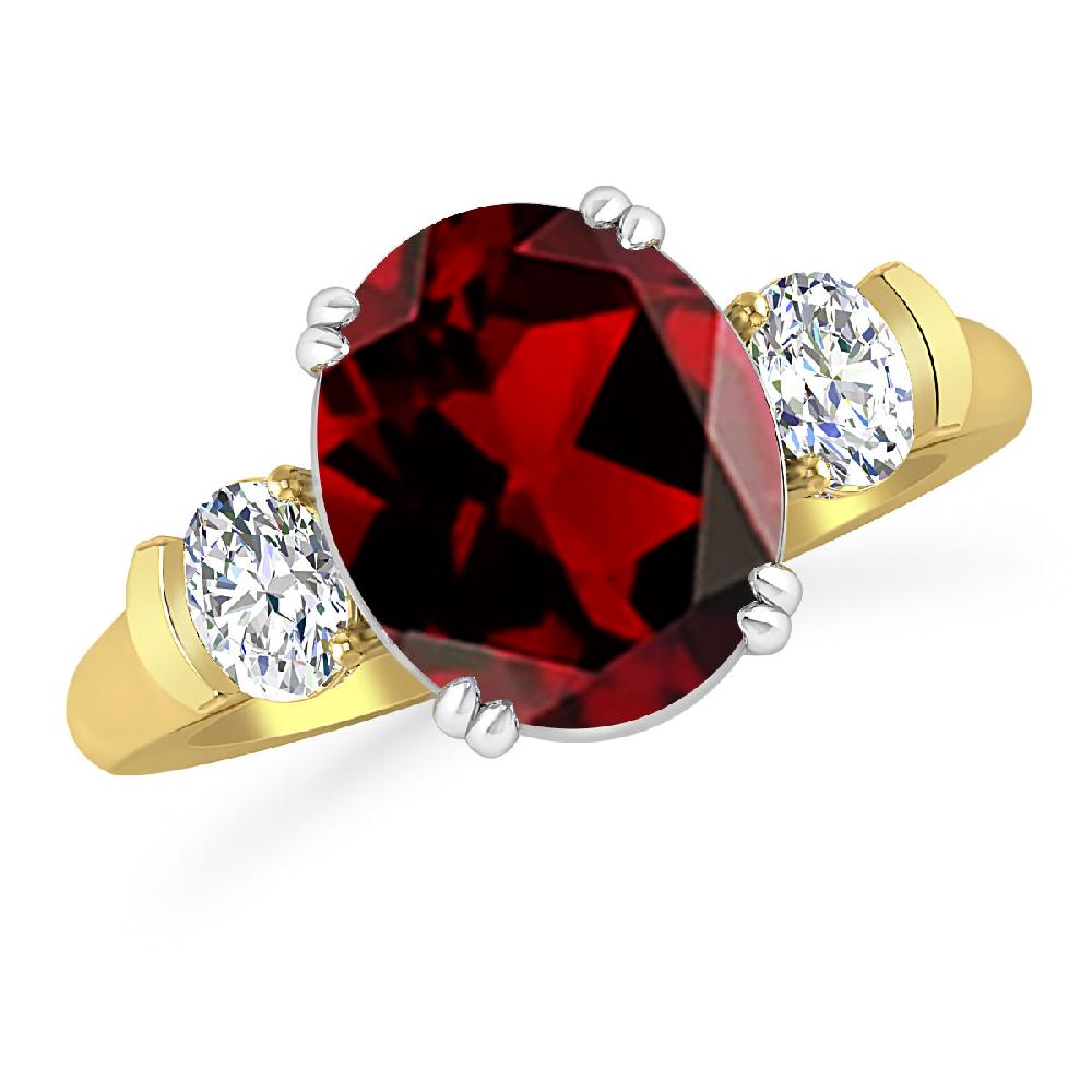 Yellow Gold - Garnet