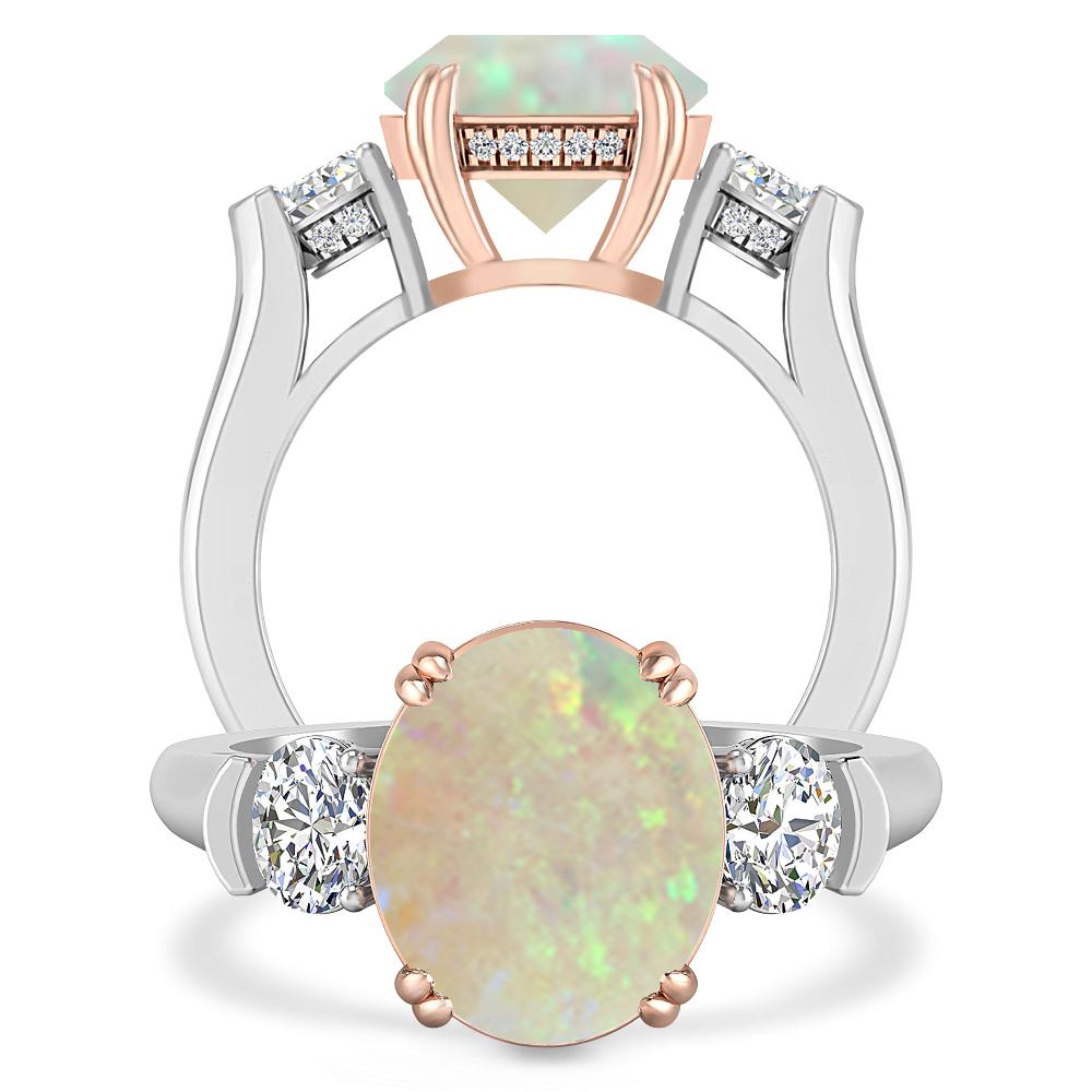 White Gold - Opal