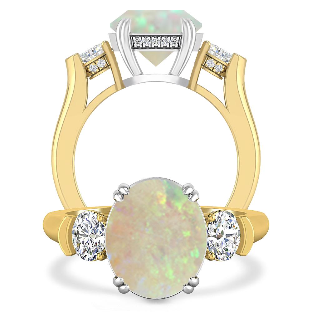 Yellow Gold - Opal