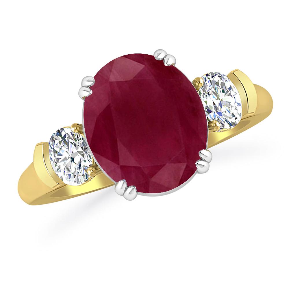 Yellow Gold - Ruby