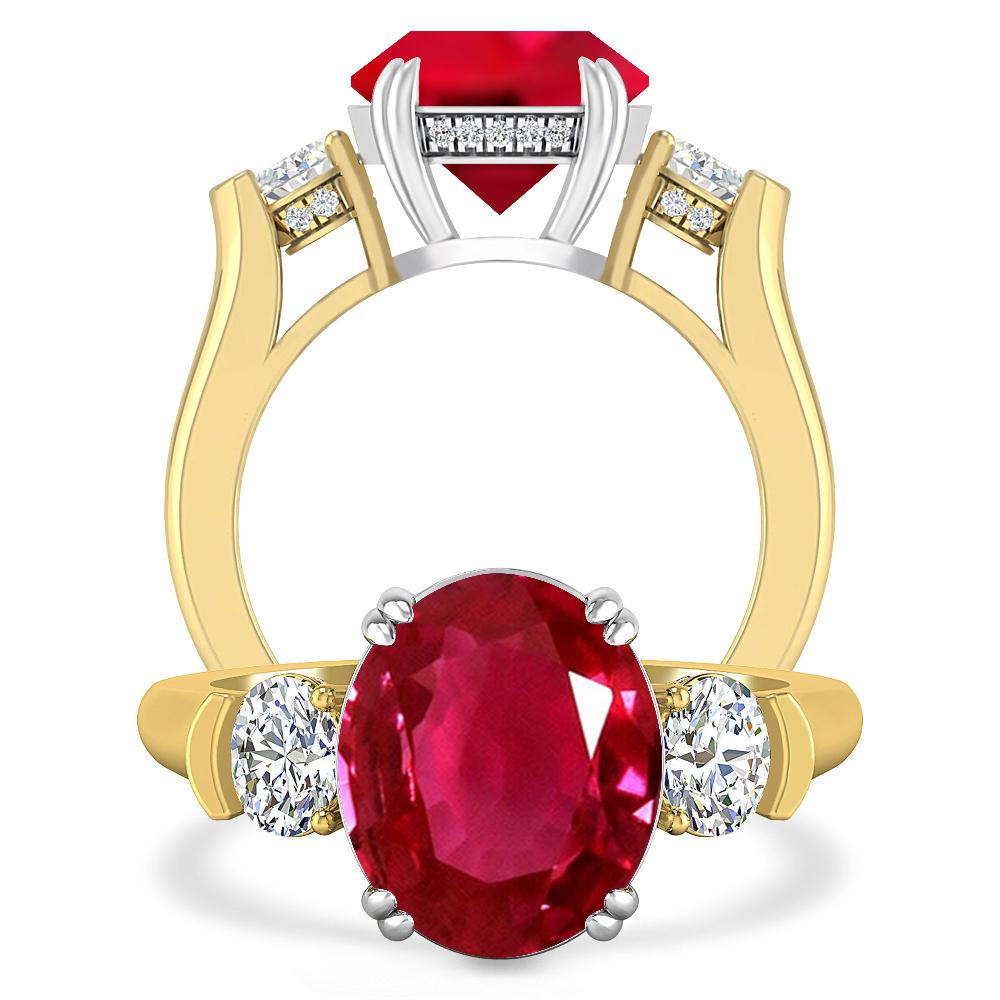 Yellow Gold - Ruby