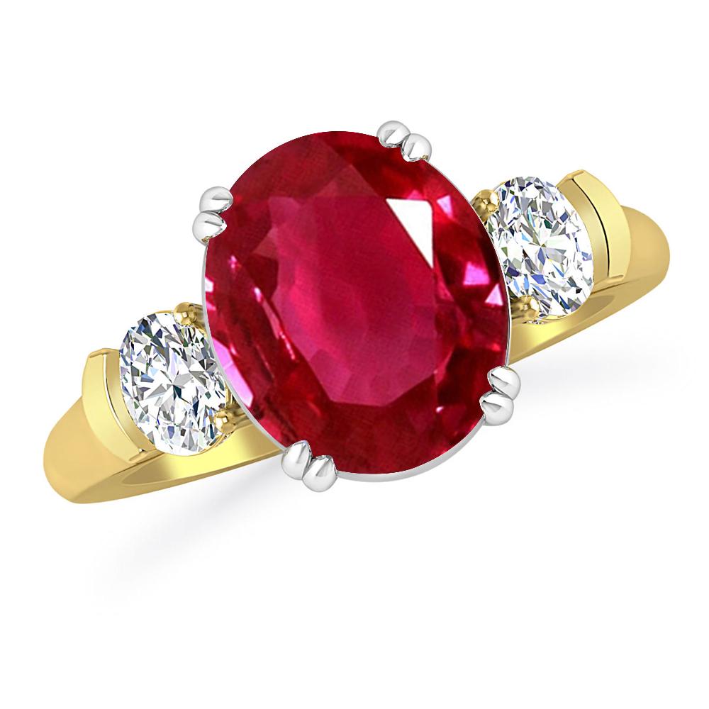 Yellow Gold - Ruby