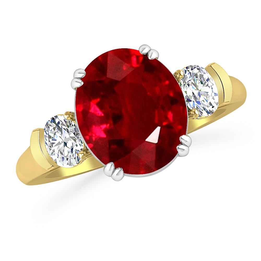 Yellow Gold - Ruby