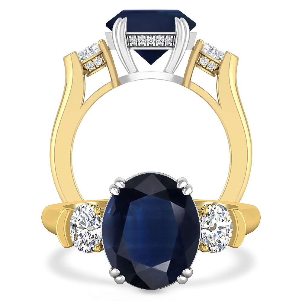 Yellow Gold - Sapphire