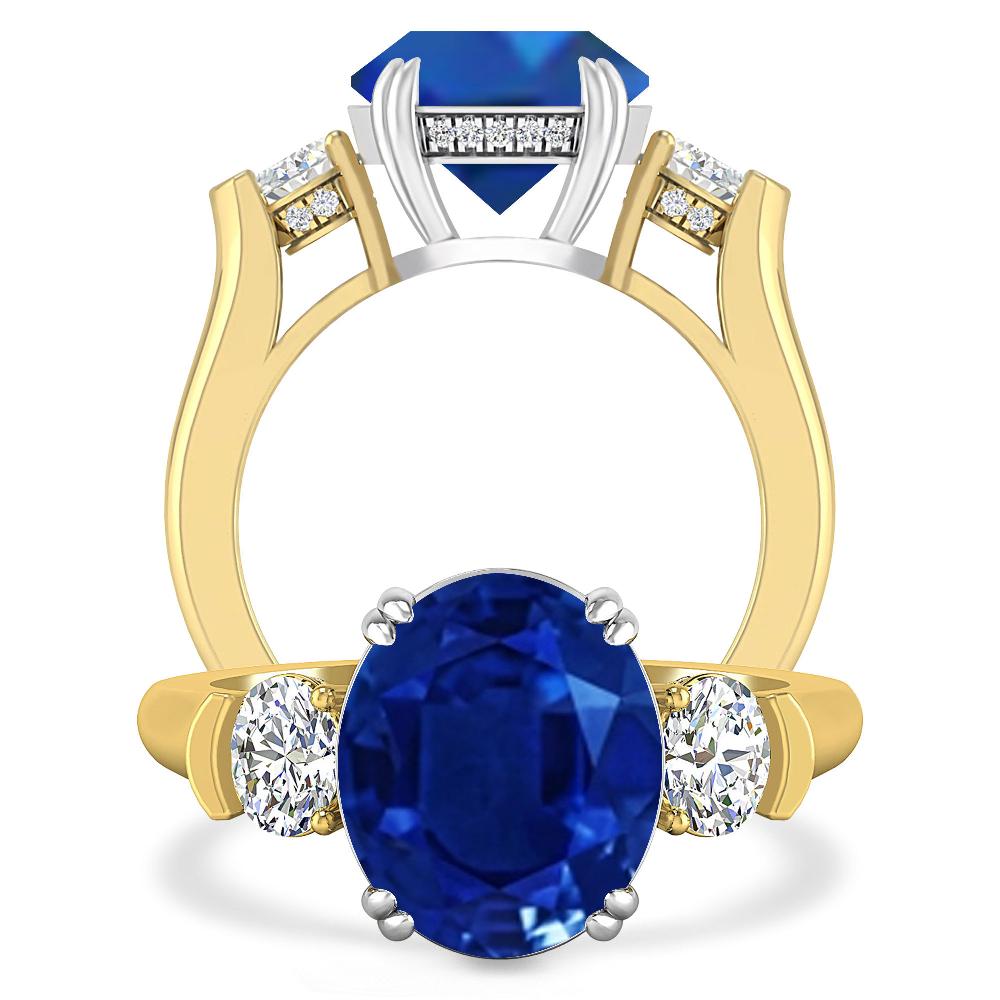 Yellow Gold - Sapphire