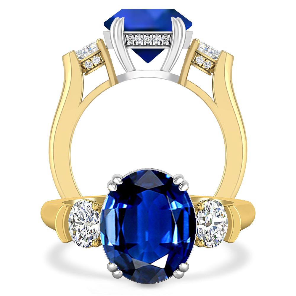 Yellow Gold - Sapphire