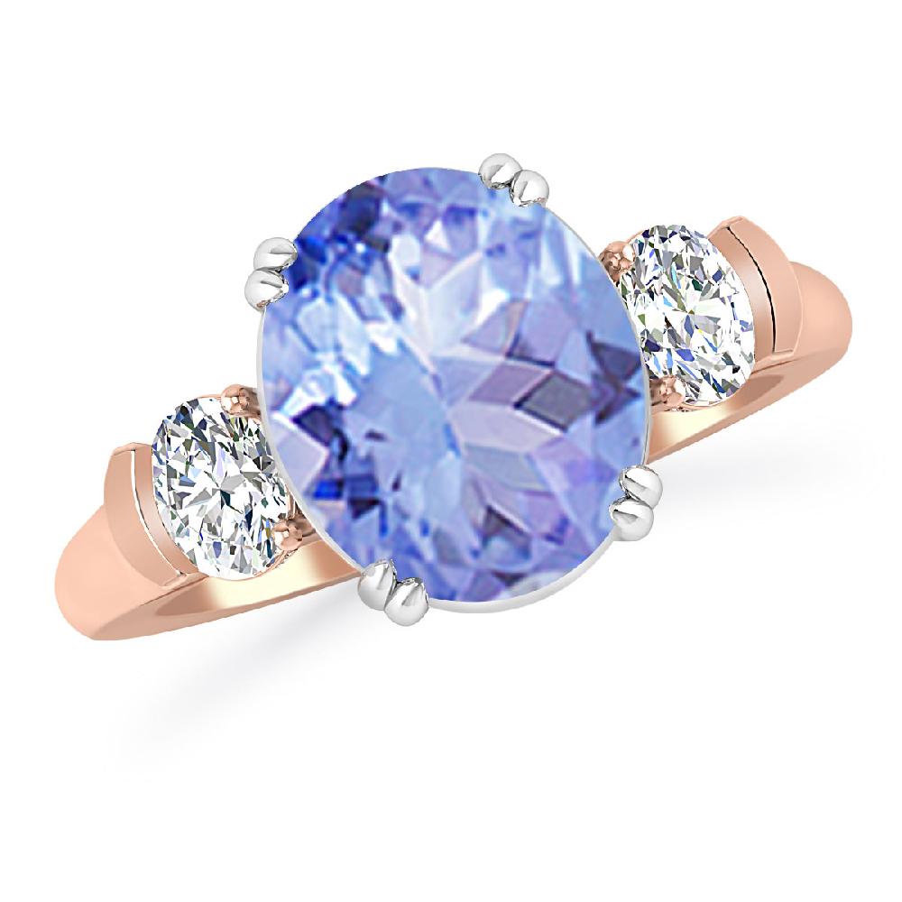 Rose Gold - Tanzanite