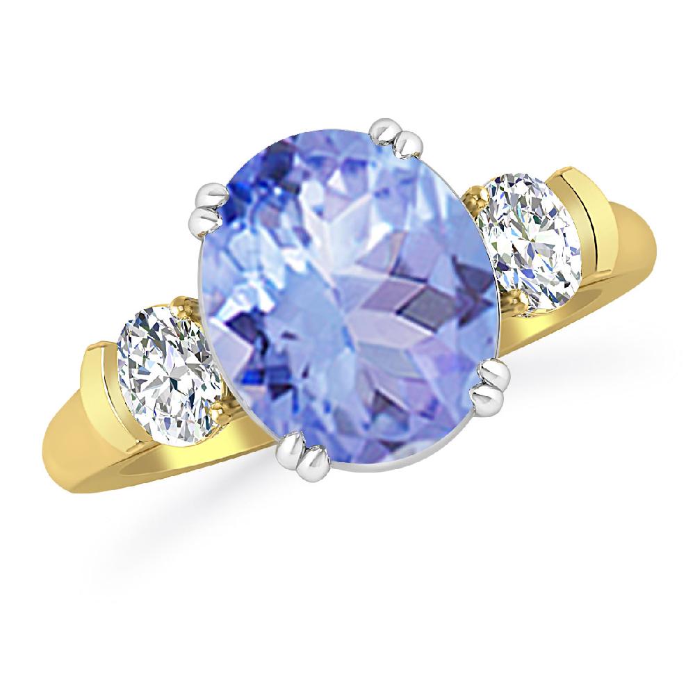 Yellow Gold - Tanzanite