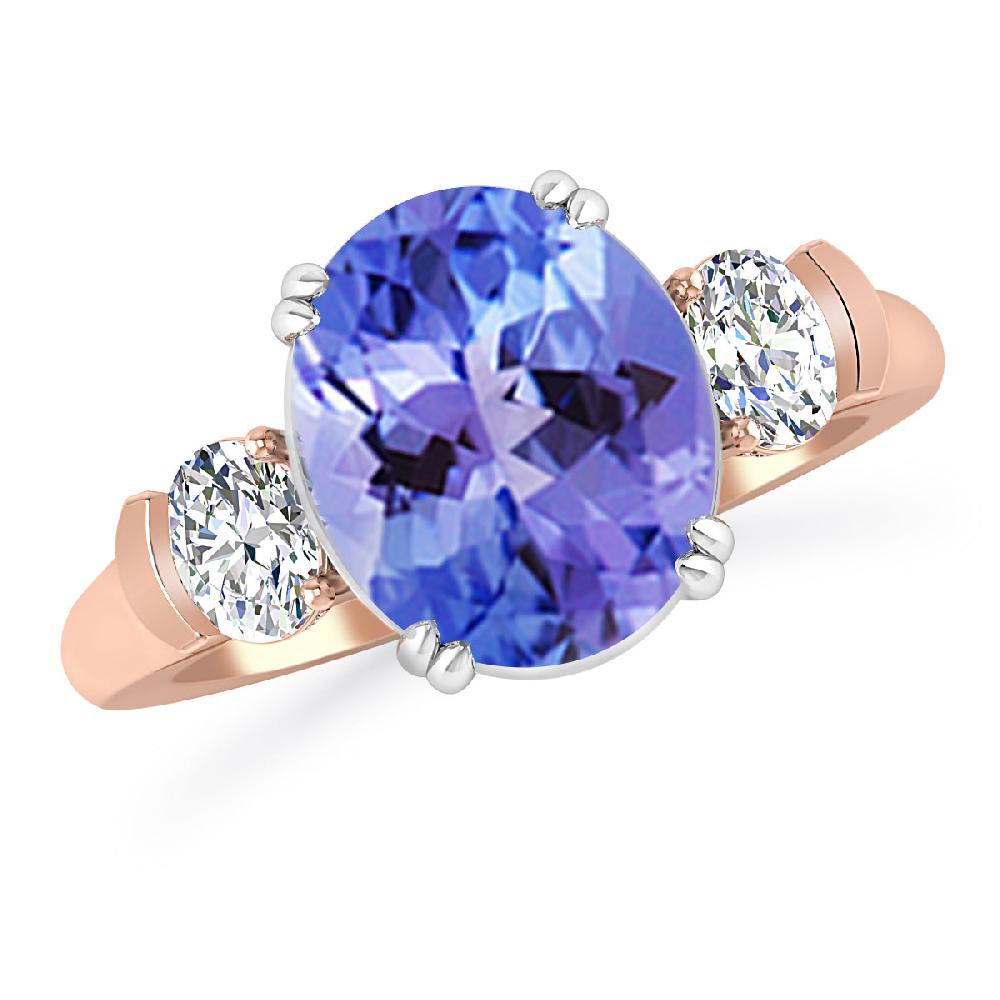 Rose Gold - Tanzanite