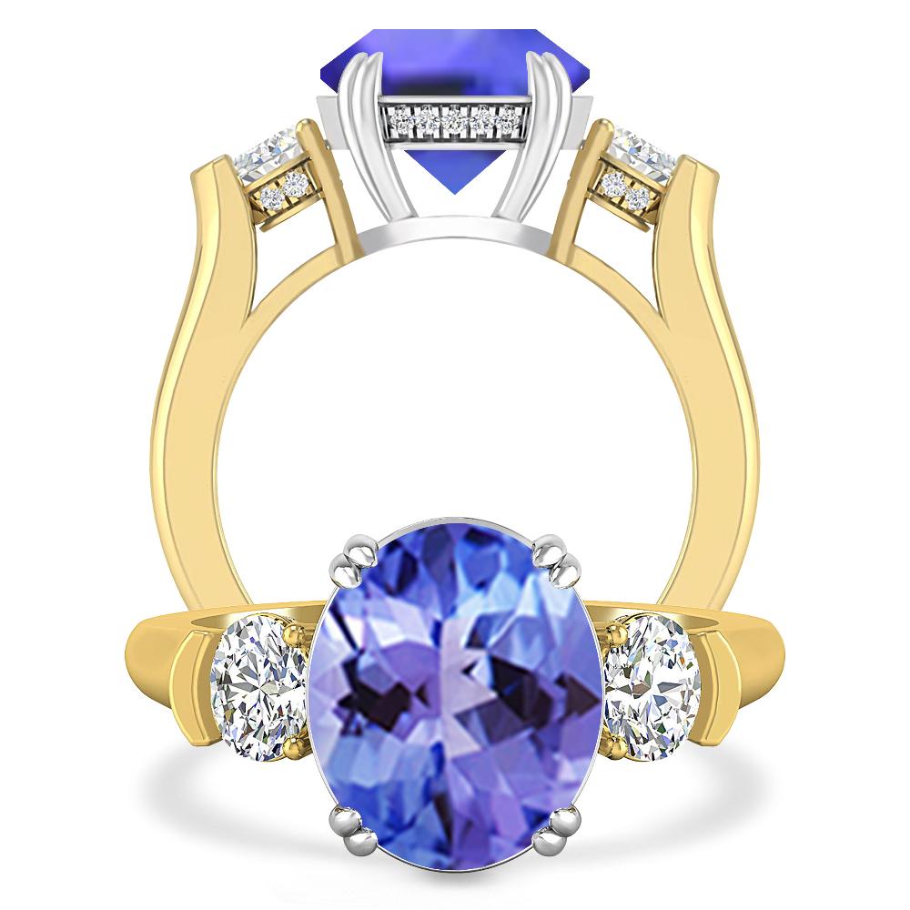 Yellow Gold - Tanzanite