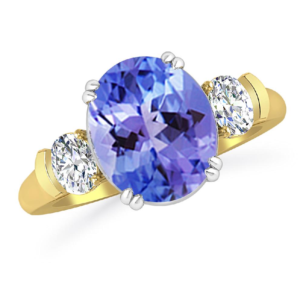 Yellow Gold - Tanzanite