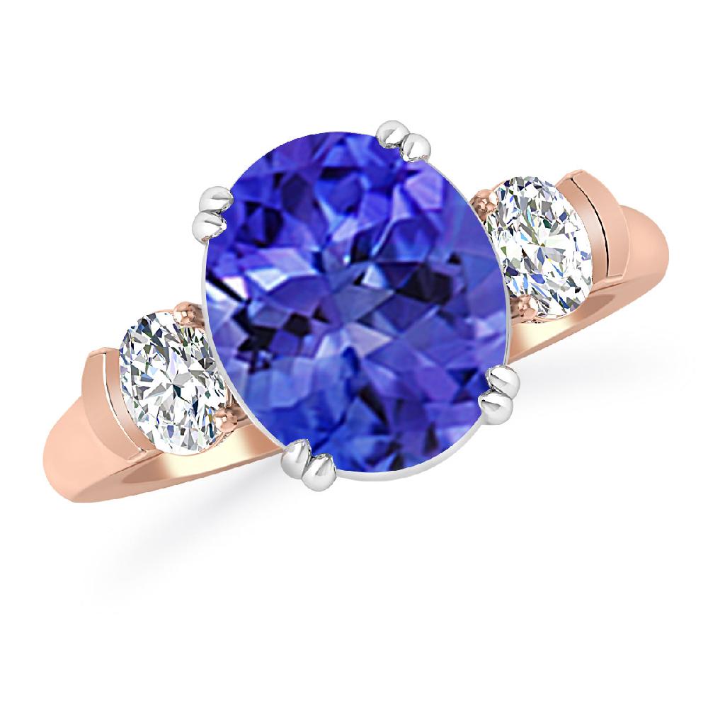 Rose Gold - Tanzanite