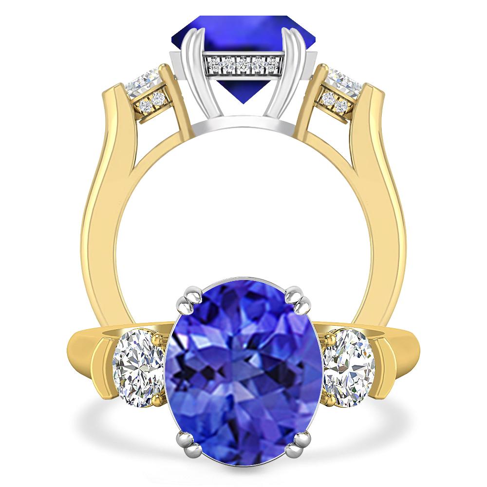 Yellow Gold - Tanzanite