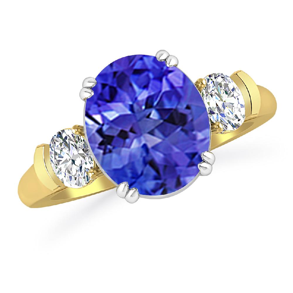 Yellow Gold - Tanzanite