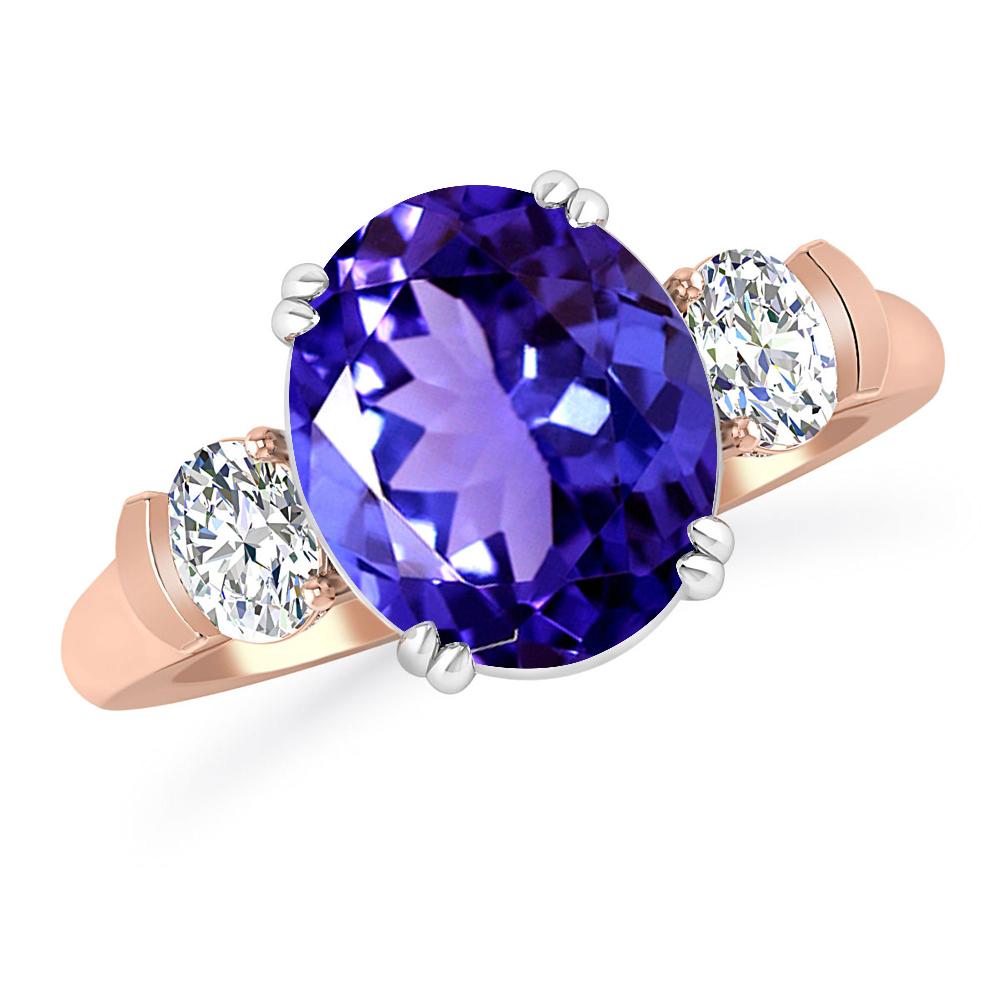 Rose Gold - Tanzanite