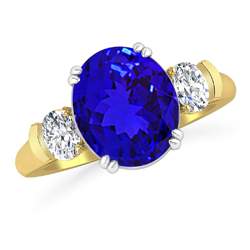 Yellow Gold - Tanzanite