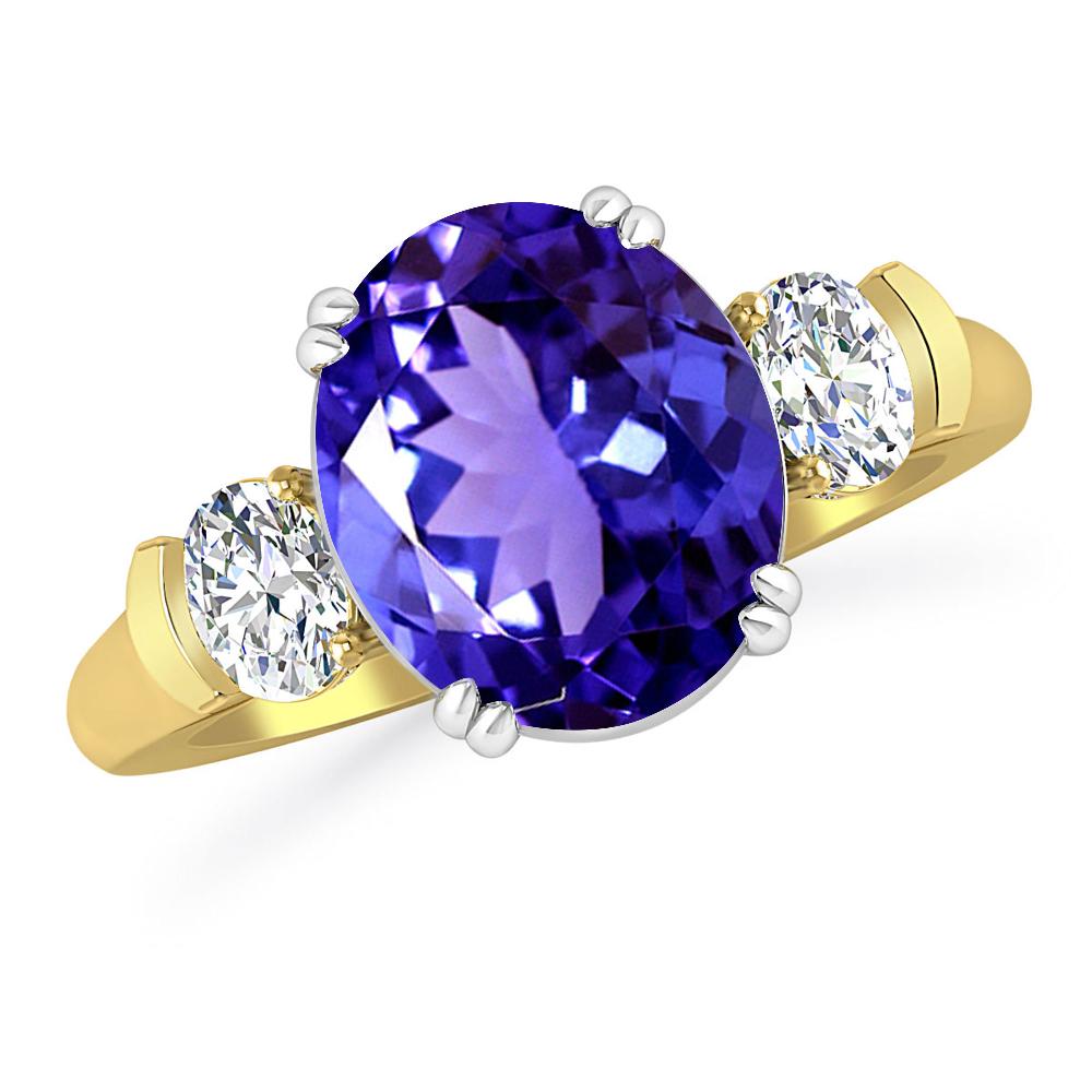 Yellow Gold - Tanzanite