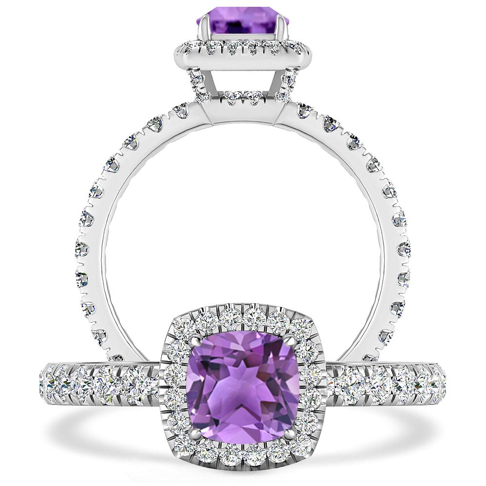 White Gold - Amethyst