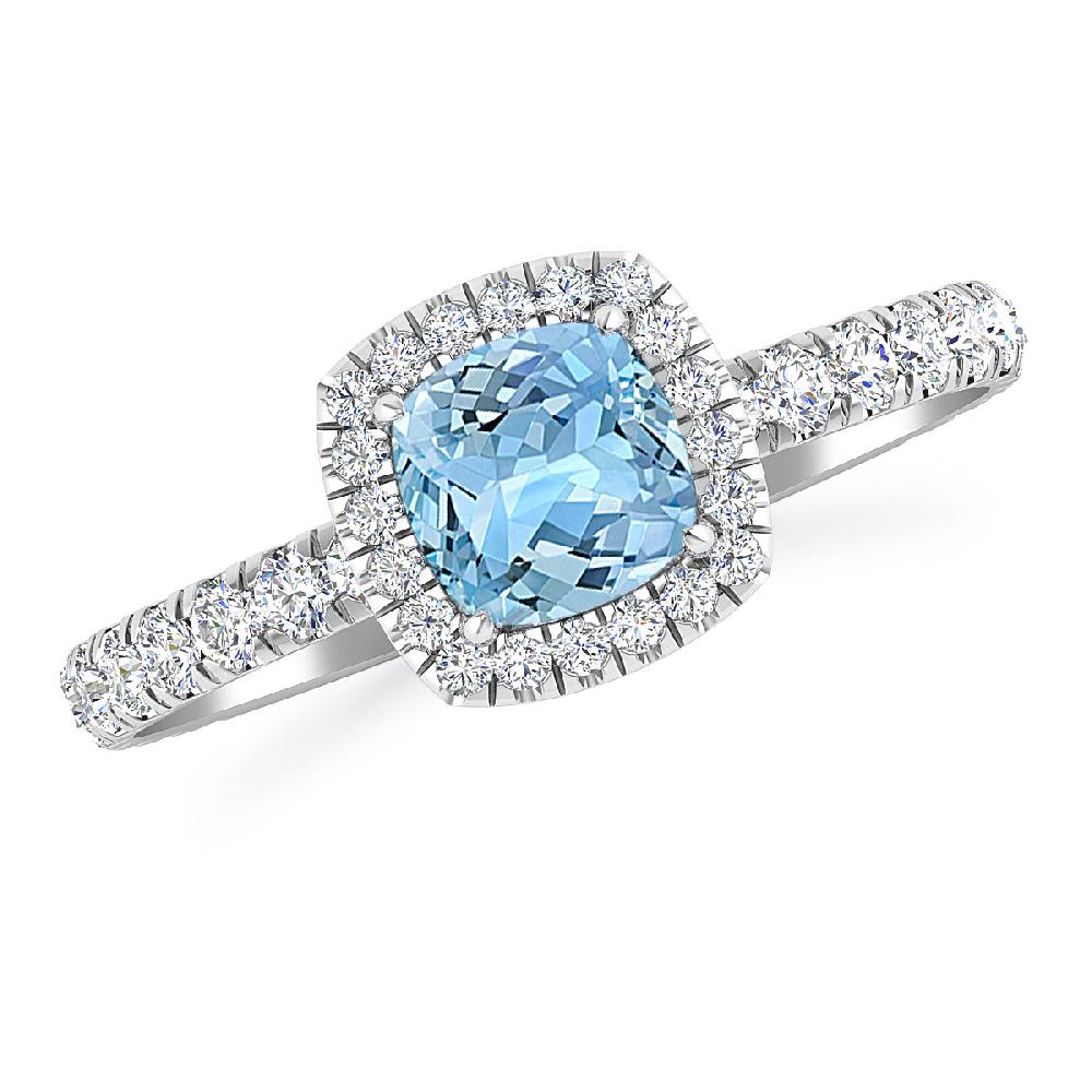 White Gold - Aquamarine