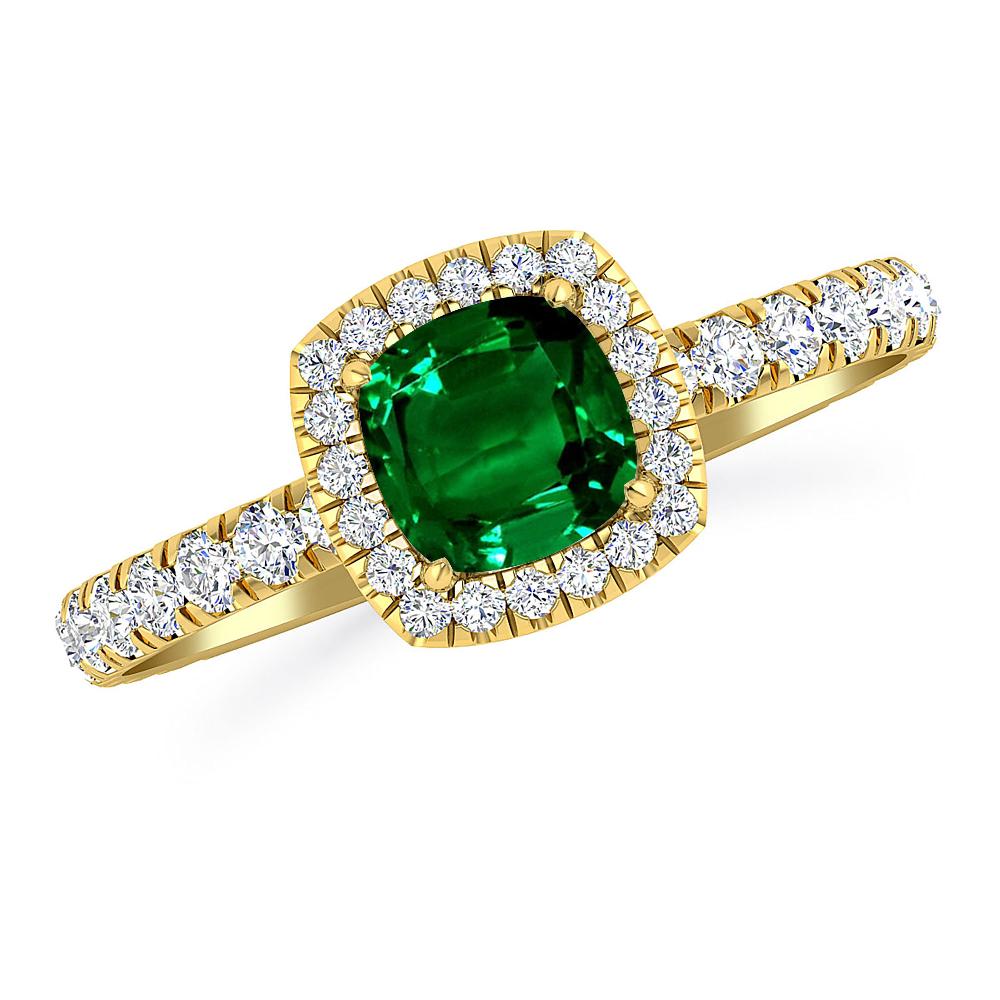 Yellow Gold - Emerald