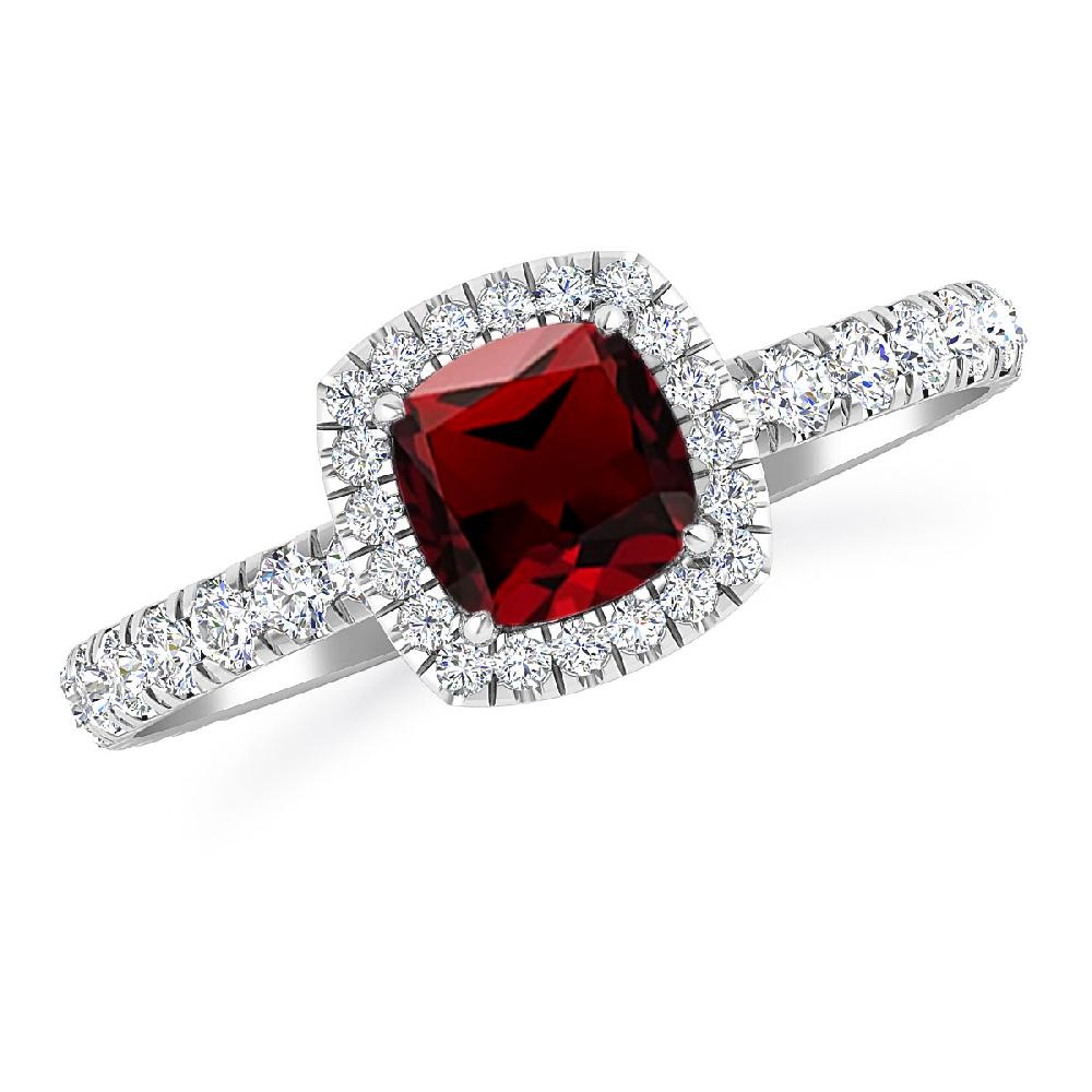 White Gold - Garnet