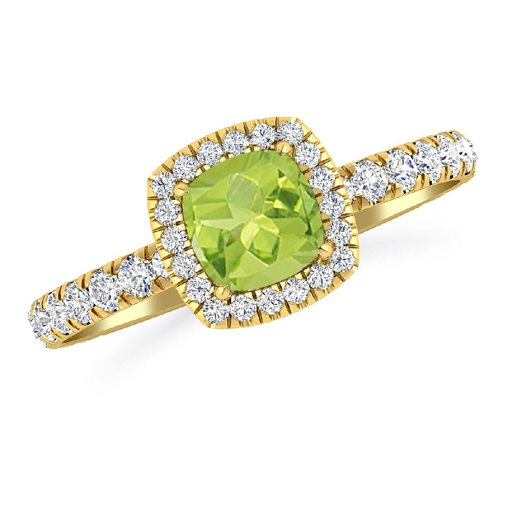 Yellow Gold - Peridot