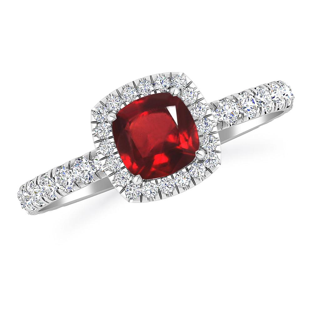 White Gold - Ruby