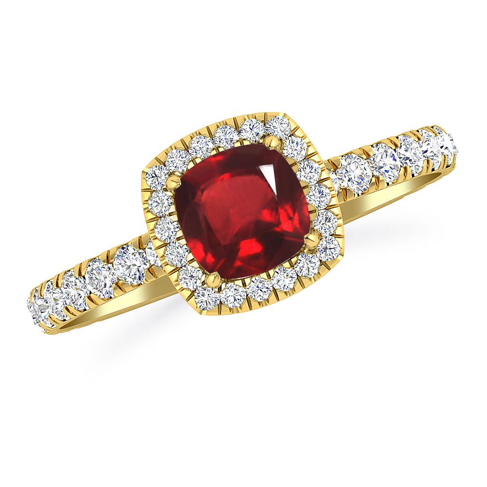 Yellow Gold - Ruby