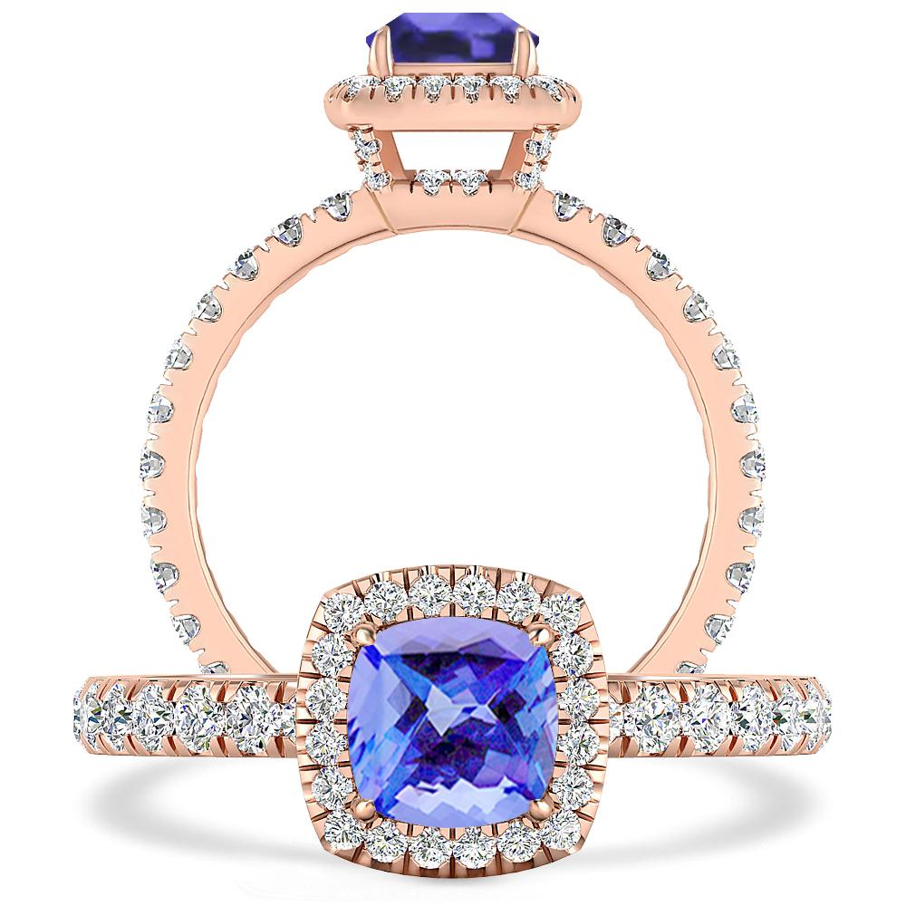 Rose Gold - Tanzanite