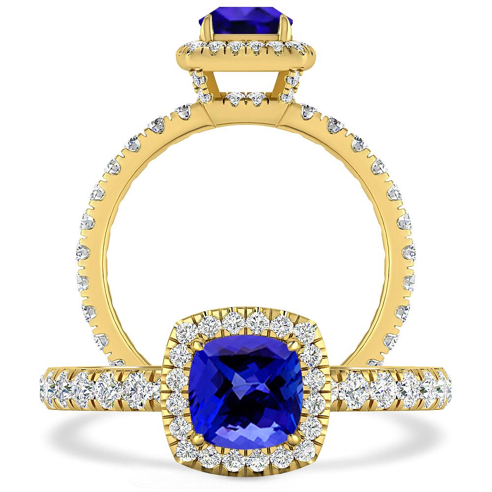 Yellow Gold - Tanzanite