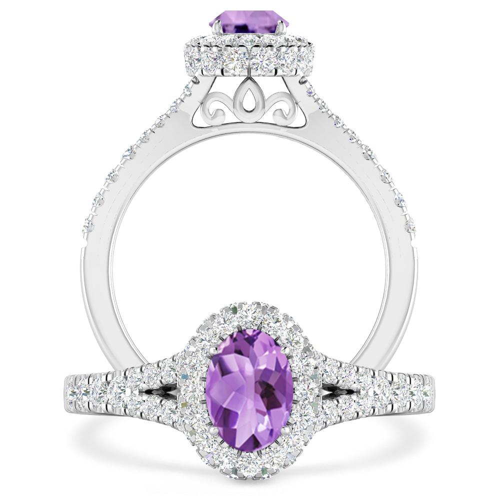 White Gold - Amethyst