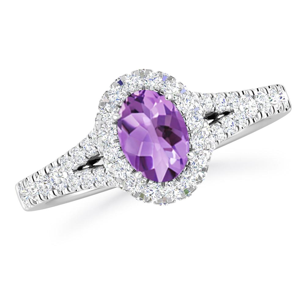 White Gold - Amethyst