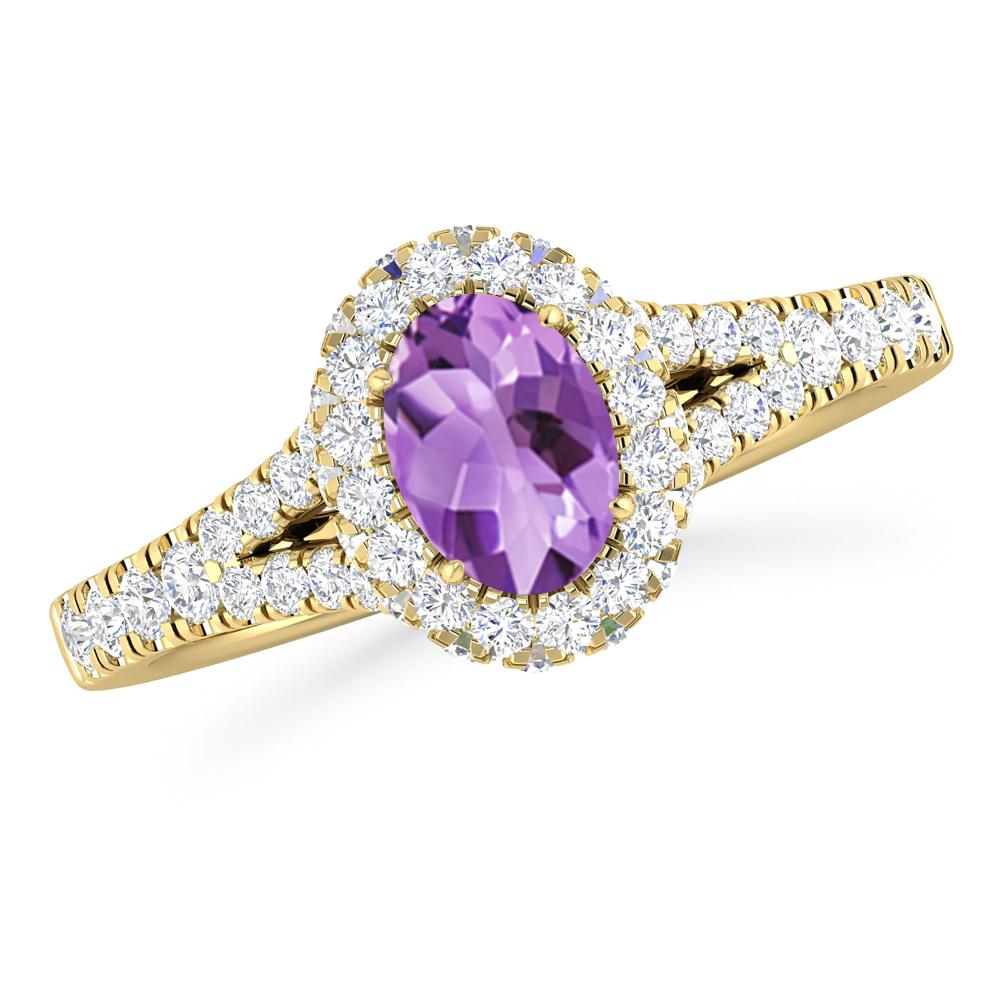 Yellow Gold - Amethyst