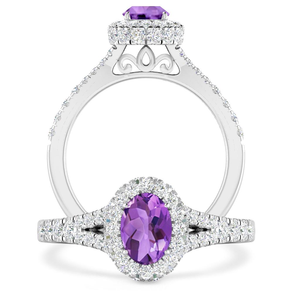 White Gold - Amethyst