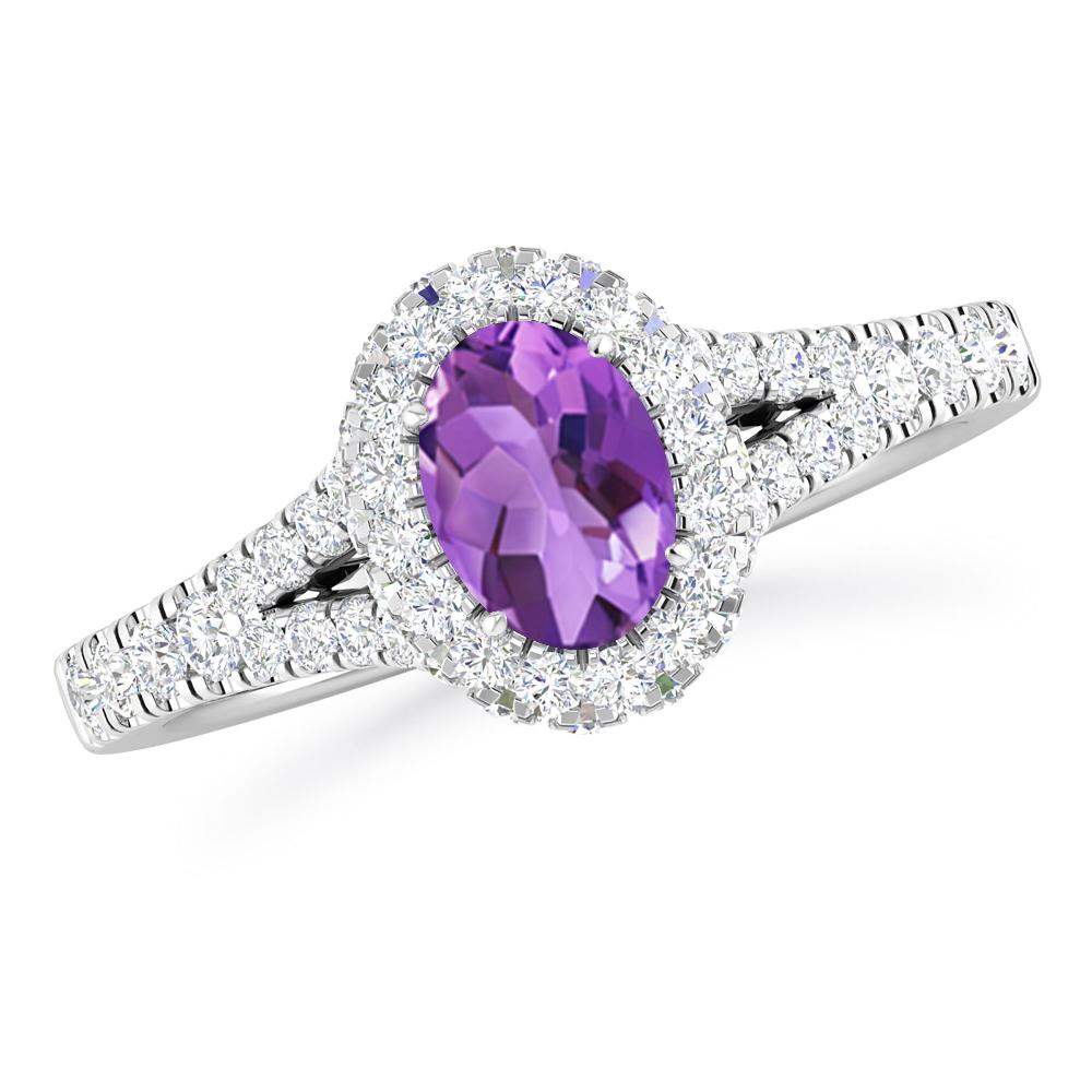 White Gold - Amethyst