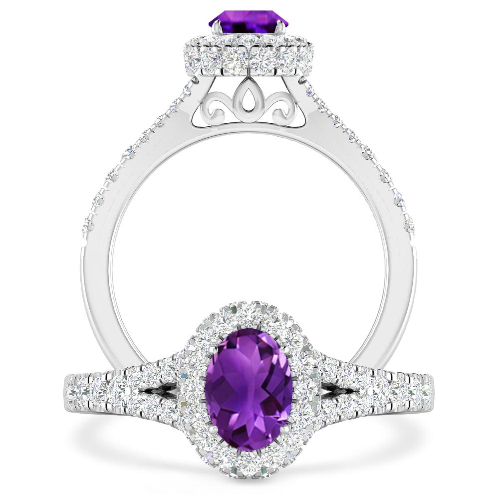 White Gold - Amethyst