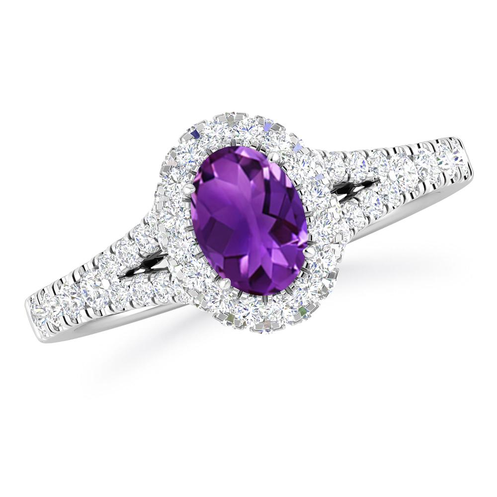 White Gold - Amethyst