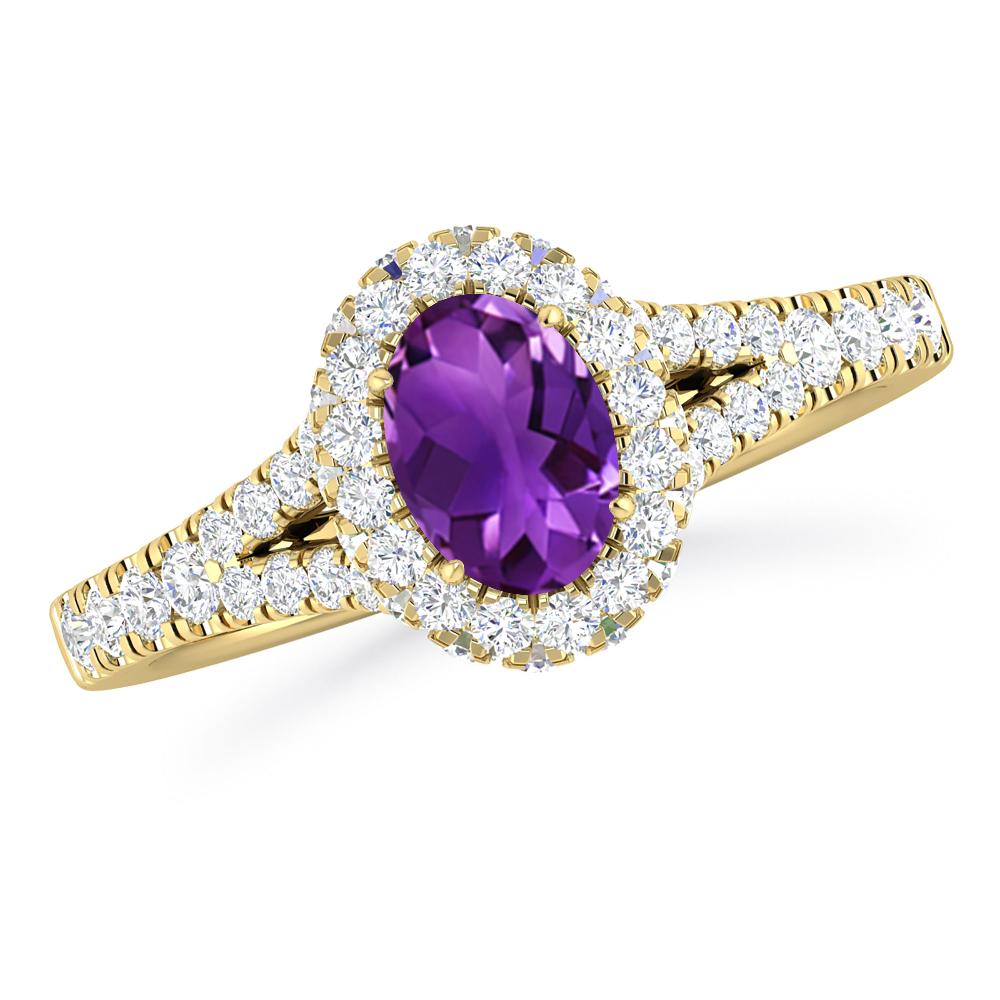 Yellow Gold - Amethyst