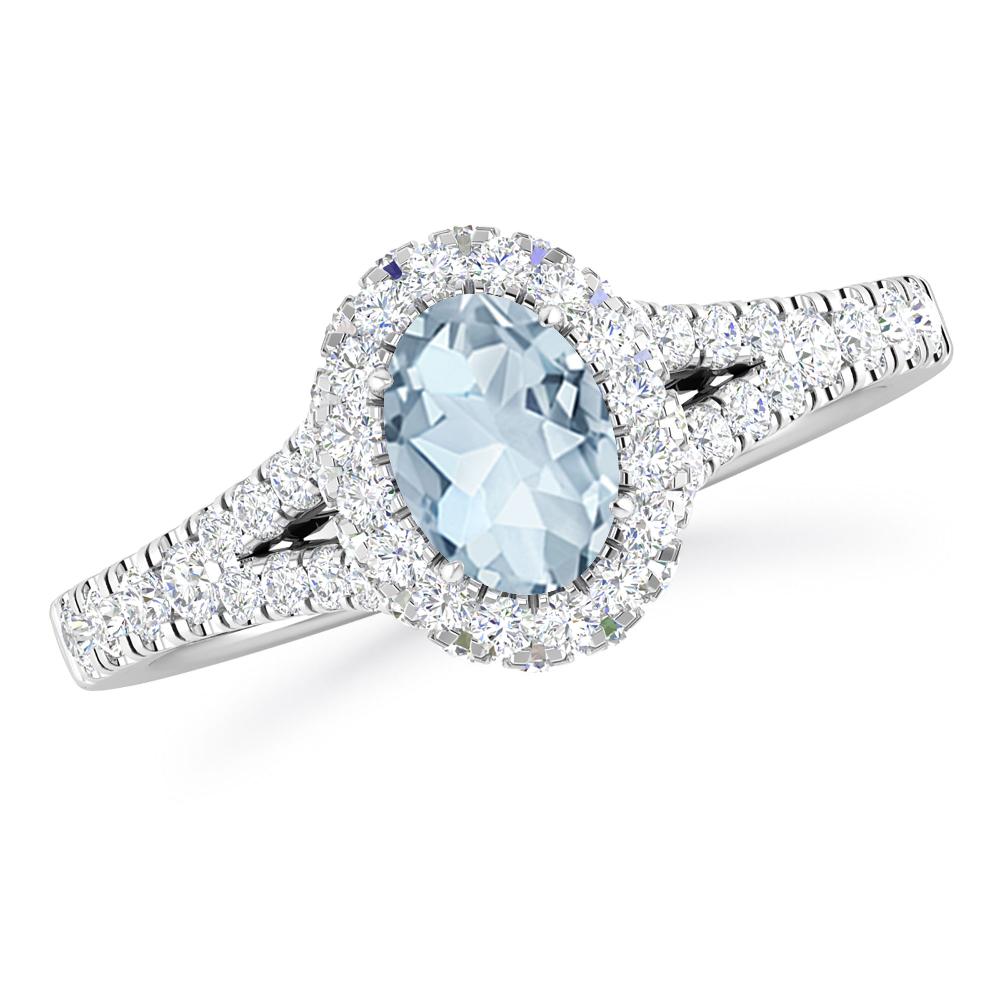 White Gold - Aquamarine