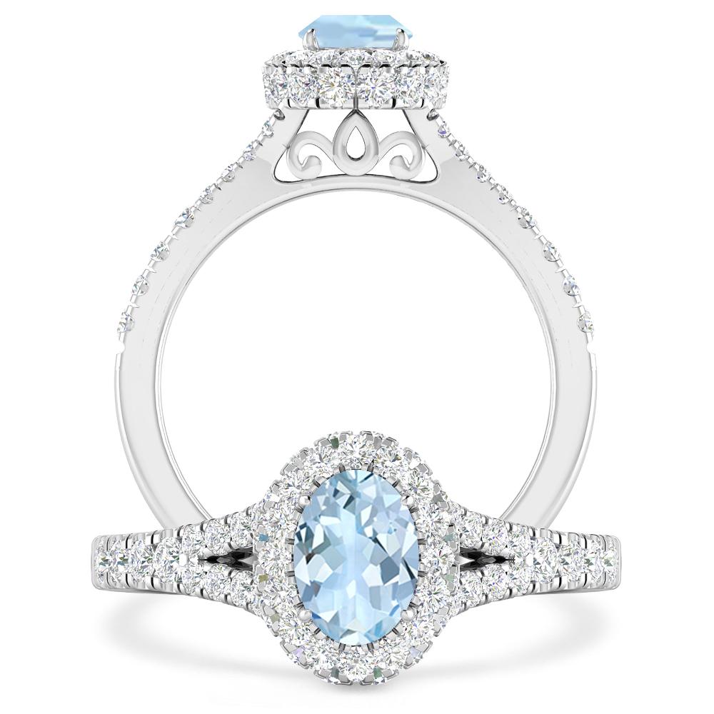 White Gold - Aquamarine