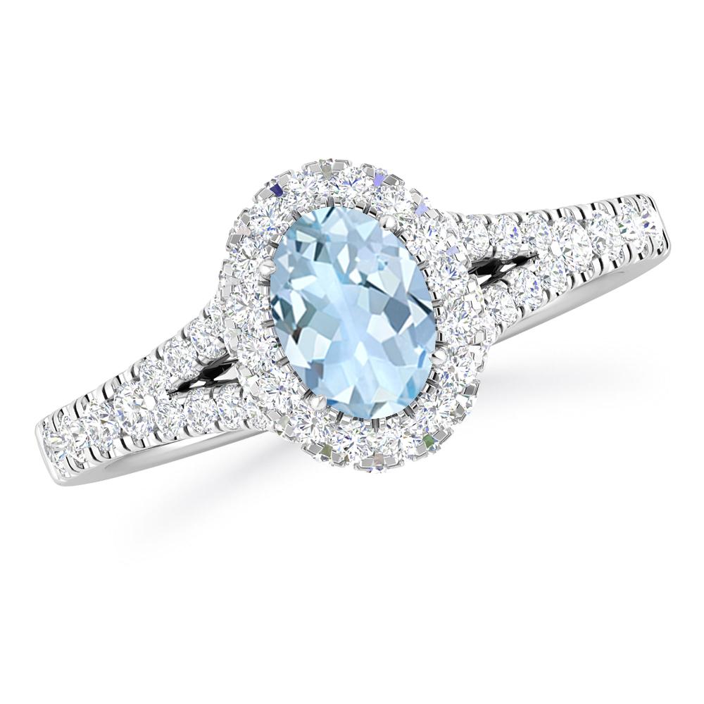 White Gold - Aquamarine