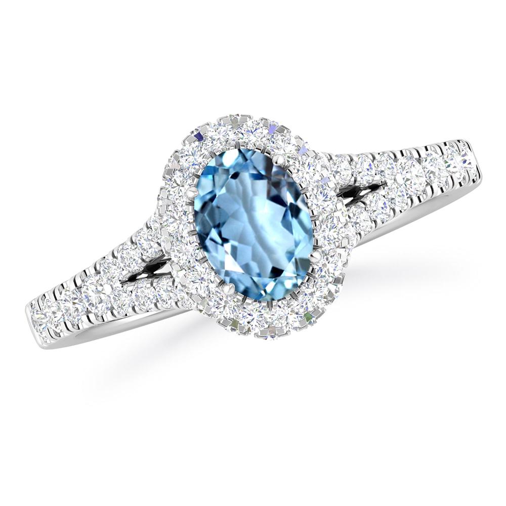 White Gold - Aquamarine