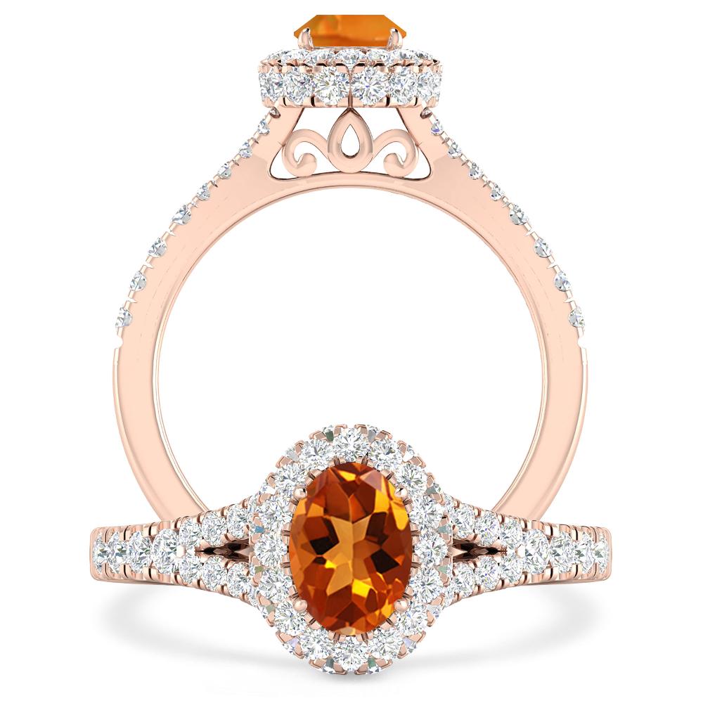 Rose Gold - Citrine