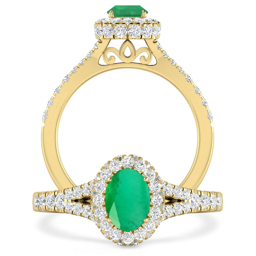 Yellow Gold - Emerald